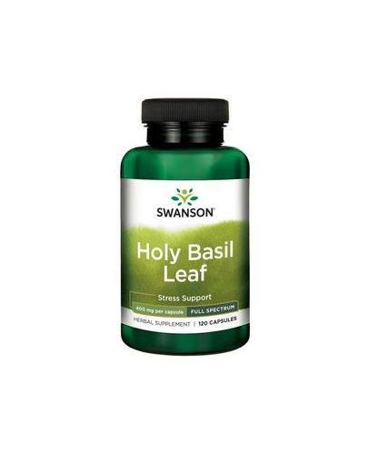 SWANSON Full Spectrum Holy Basil Tulsi, Liść bazylii azjatyckiej, 400 mg, 120 kapsułek